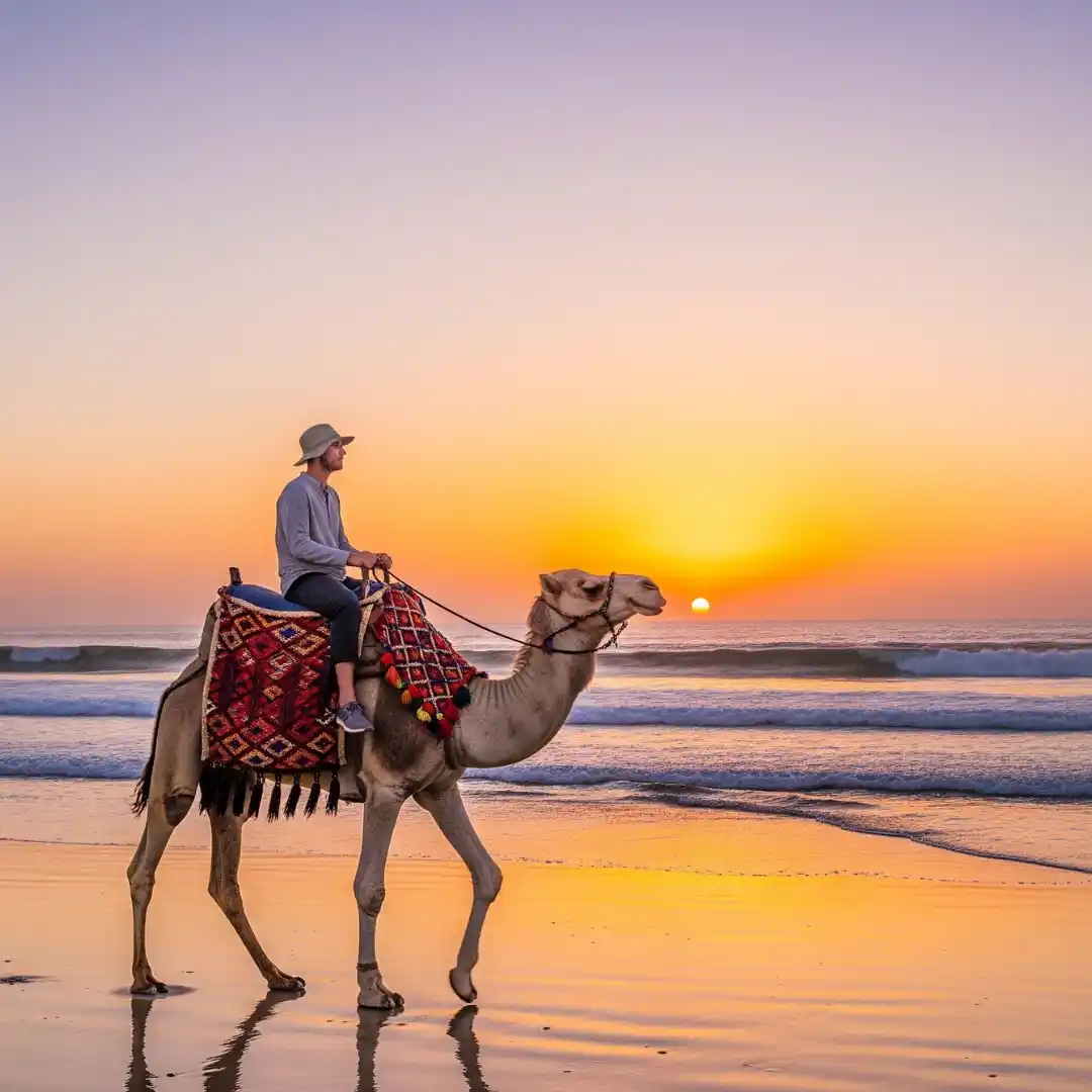Camel Ride on the Beach- Rabat