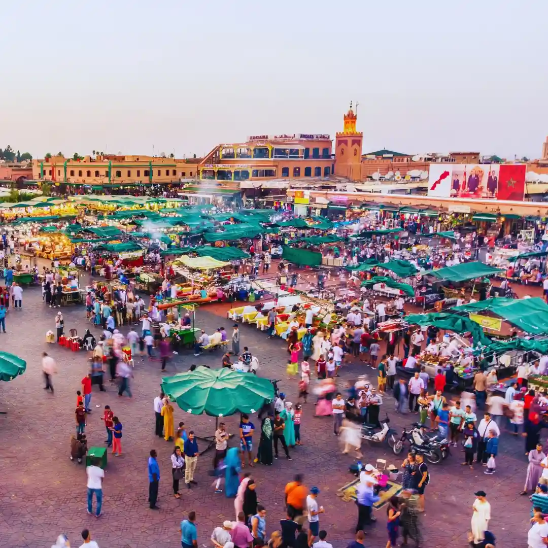 Jemaa el Fnaa, Marrakech — Marrakech Fast Track: 3-Day Tour From Casablanca